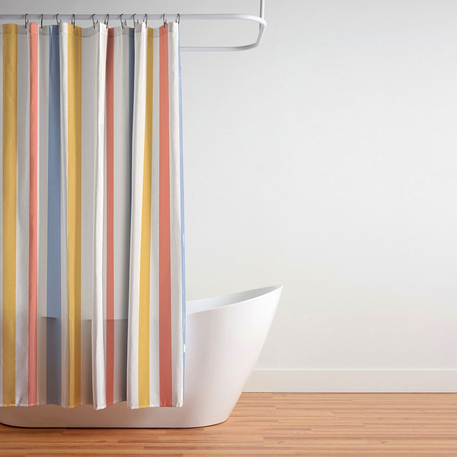 Colour Poems Classic Retro Stripes III Shower Curtain
