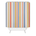 Colour Poems Classic Retro Stripes III Shower Curtain