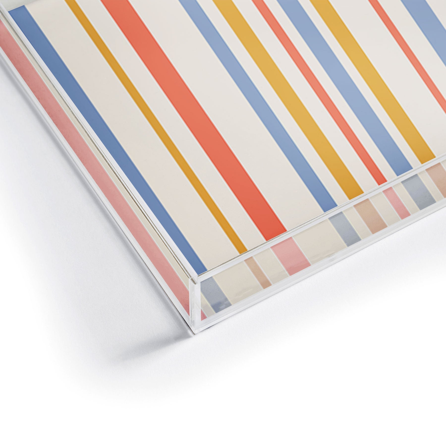 Colour Poems Classic Retro Stripes III Acrylic Tray