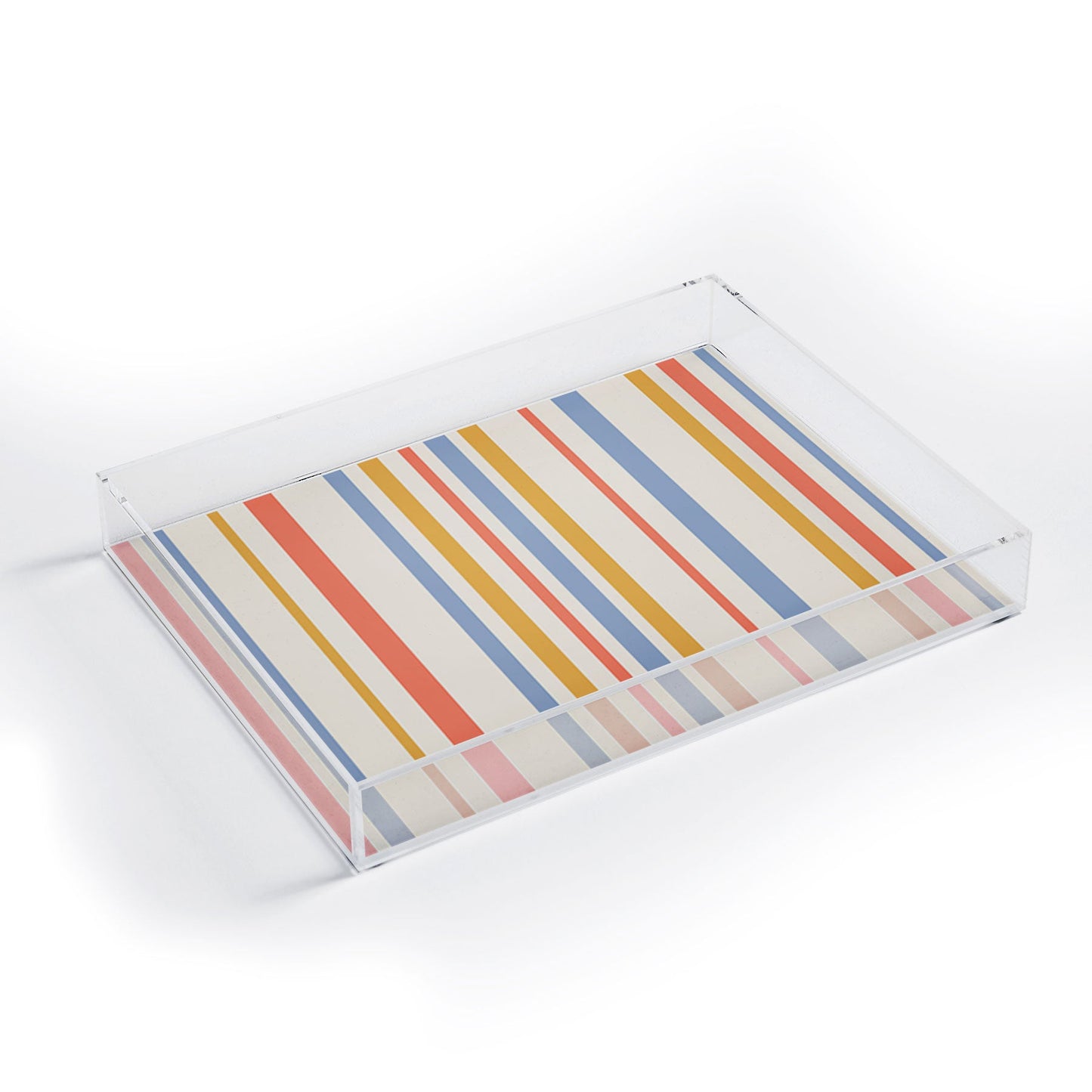 Colour Poems Classic Retro Stripes III Acrylic Tray