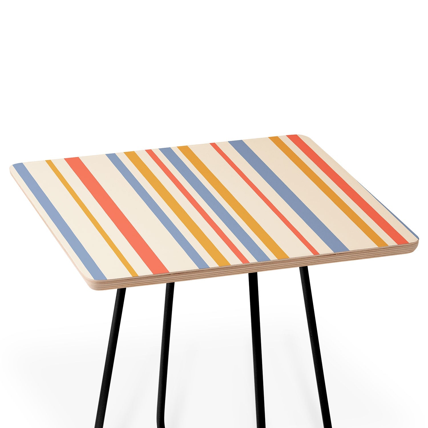 Colour Poems Classic Retro Stripes III Side Table