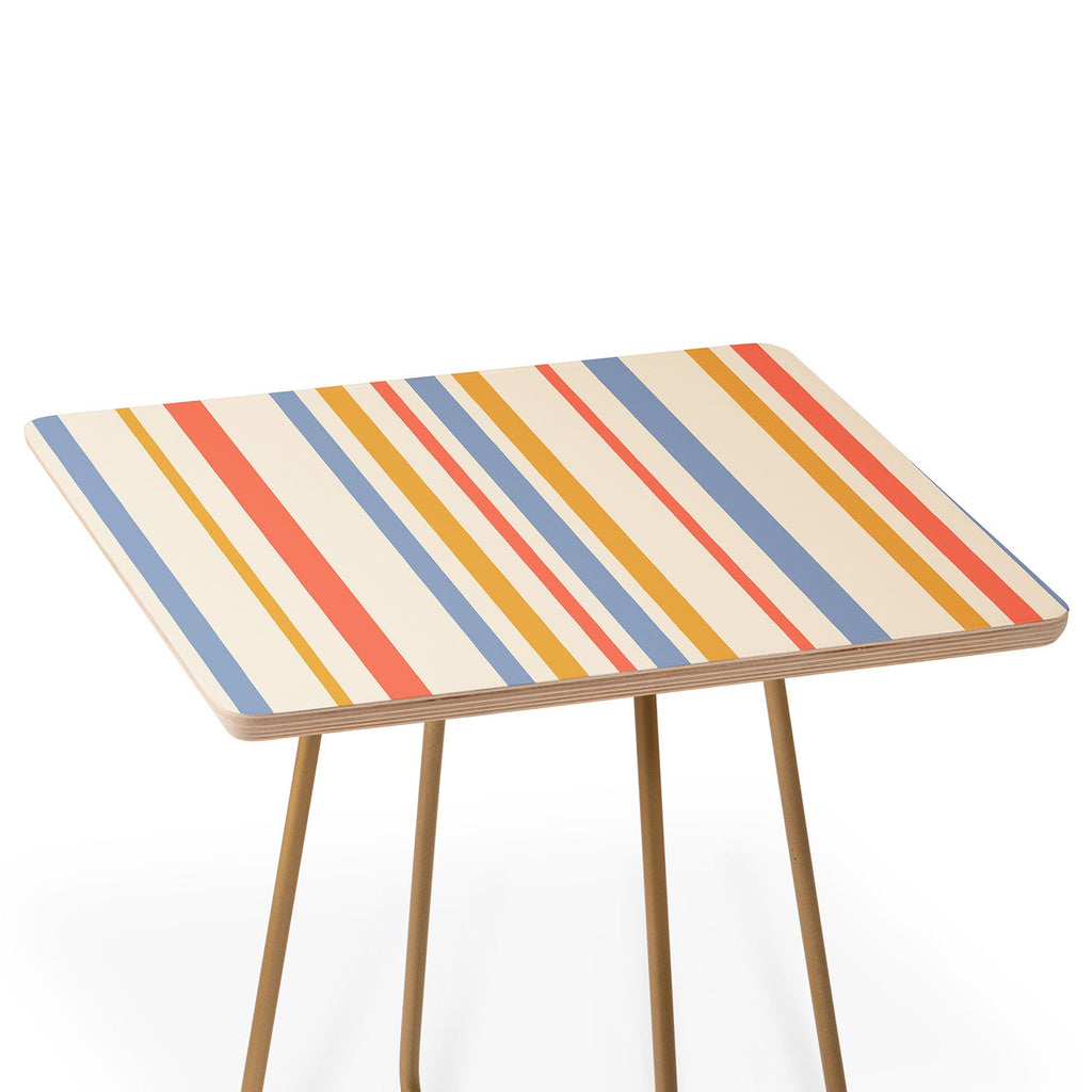 Colour Poems Classic Retro Stripes III Side Table
