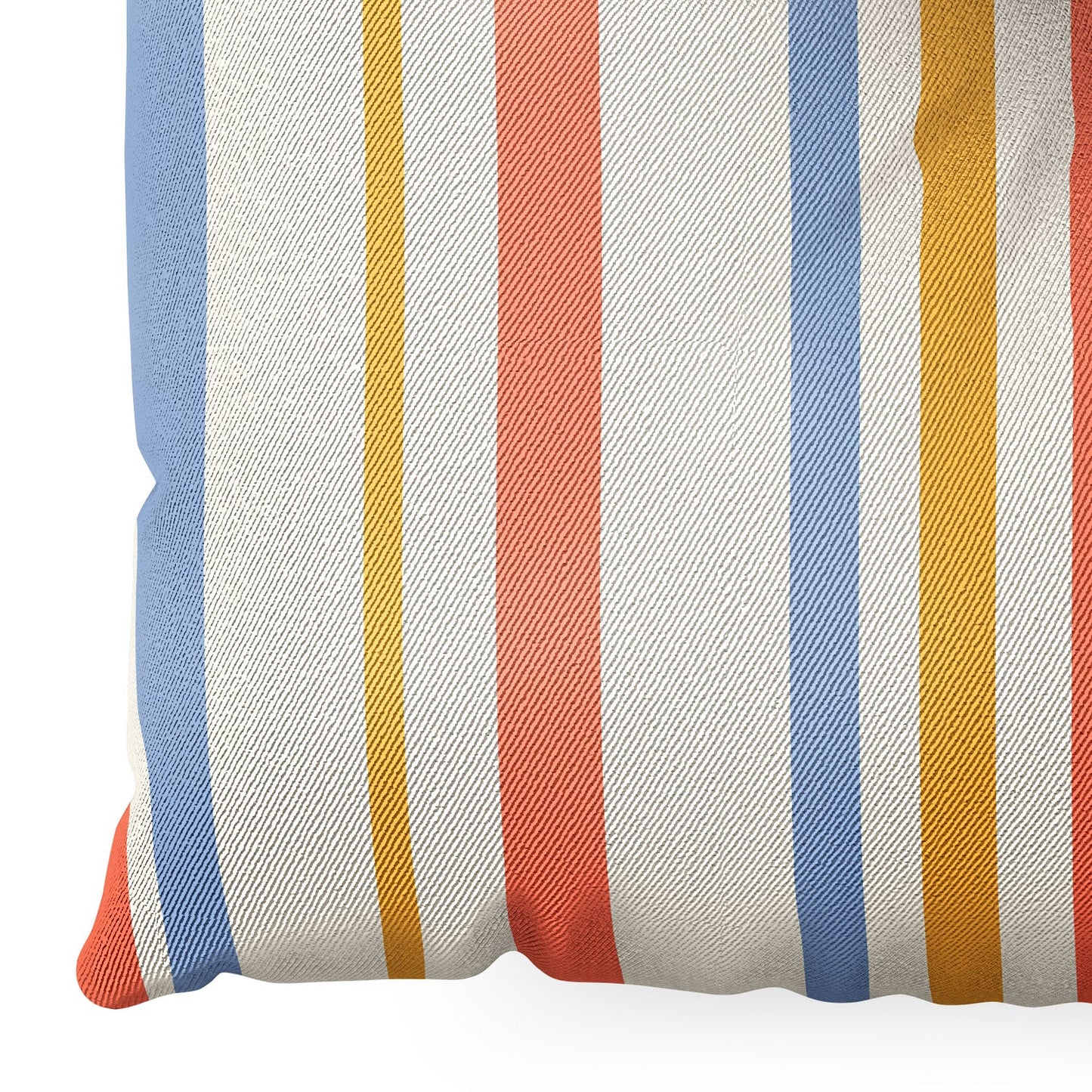 Colour Poems Classic Retro Stripes III Floor Pillow Square