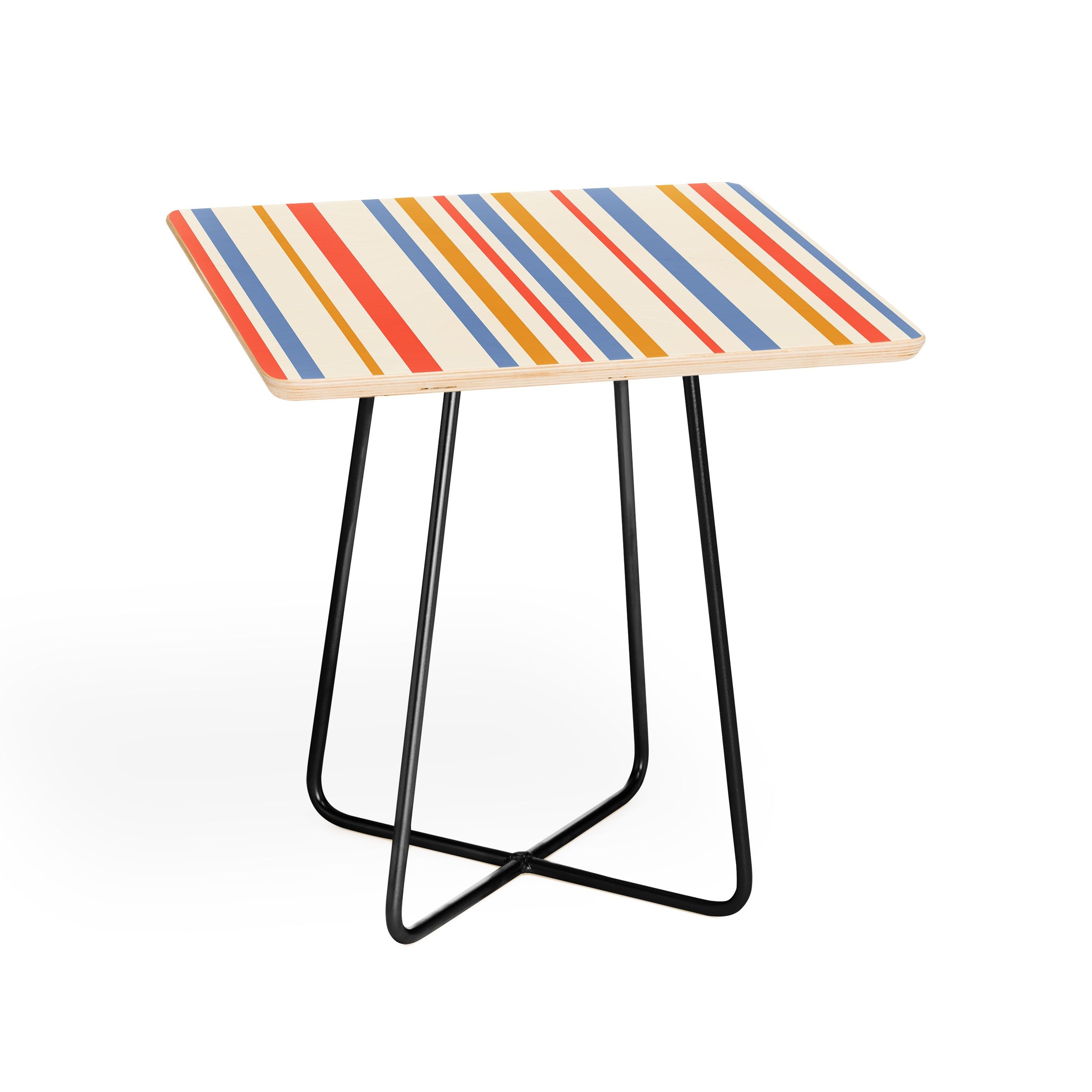 Colour Poems Classic Retro Stripes III Side Table