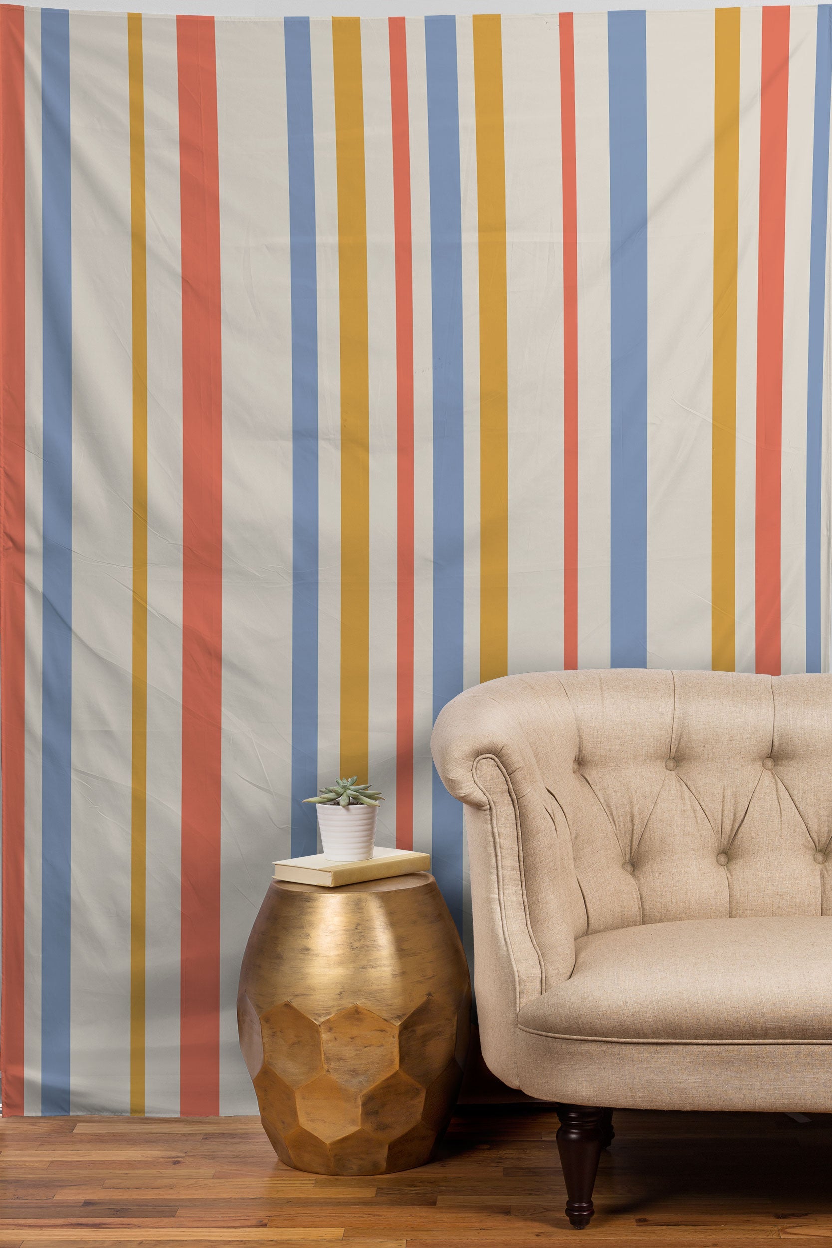 Colour Poems Classic Retro Stripes III Tapestry