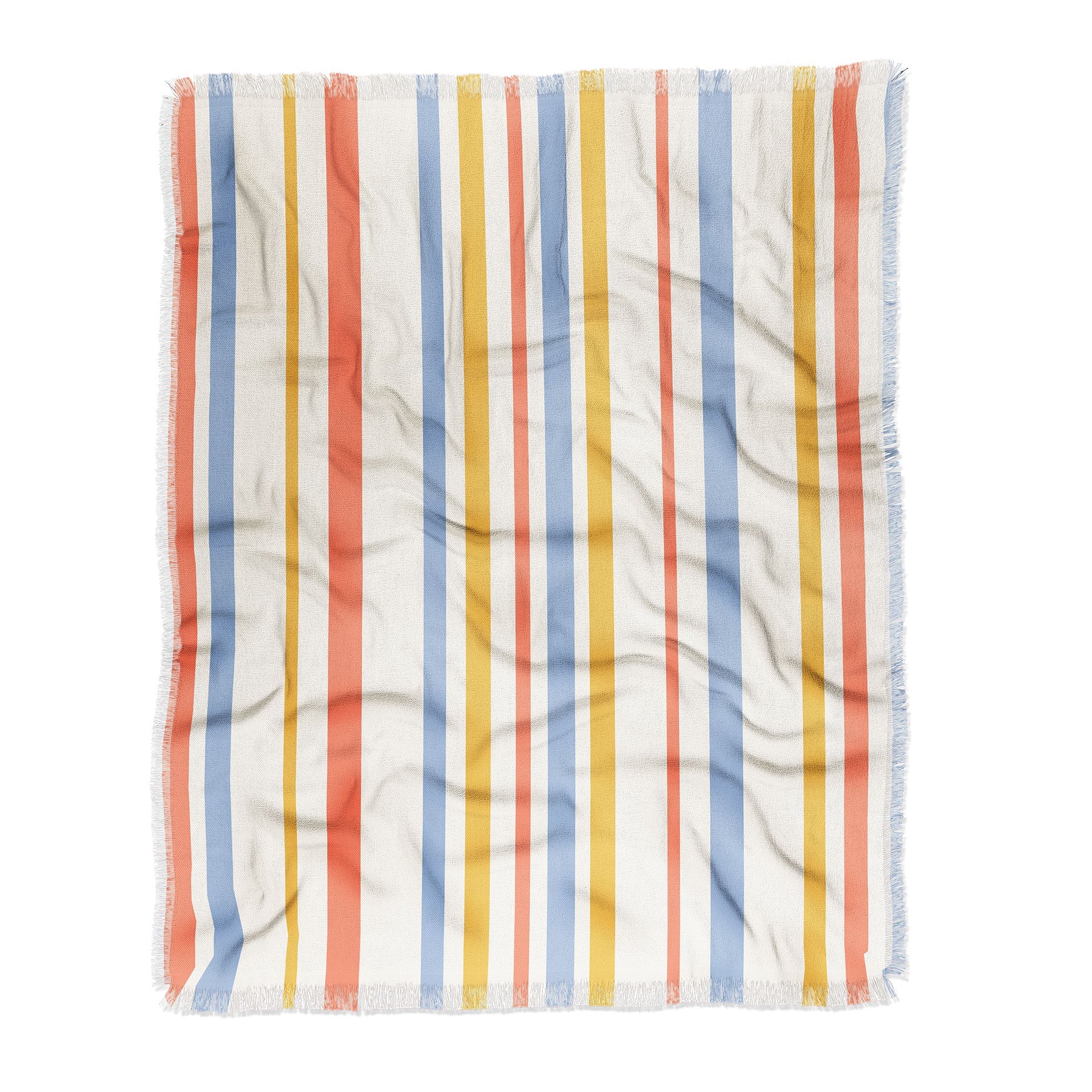 Colour Poems Classic Retro Stripes III Throw Blanket