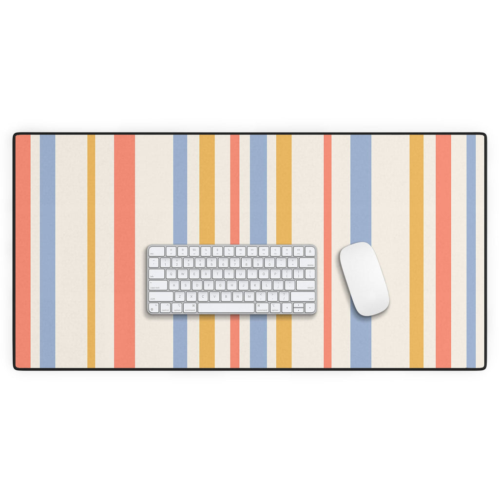 Colour Poems Classic Retro Stripes III Desk Mat