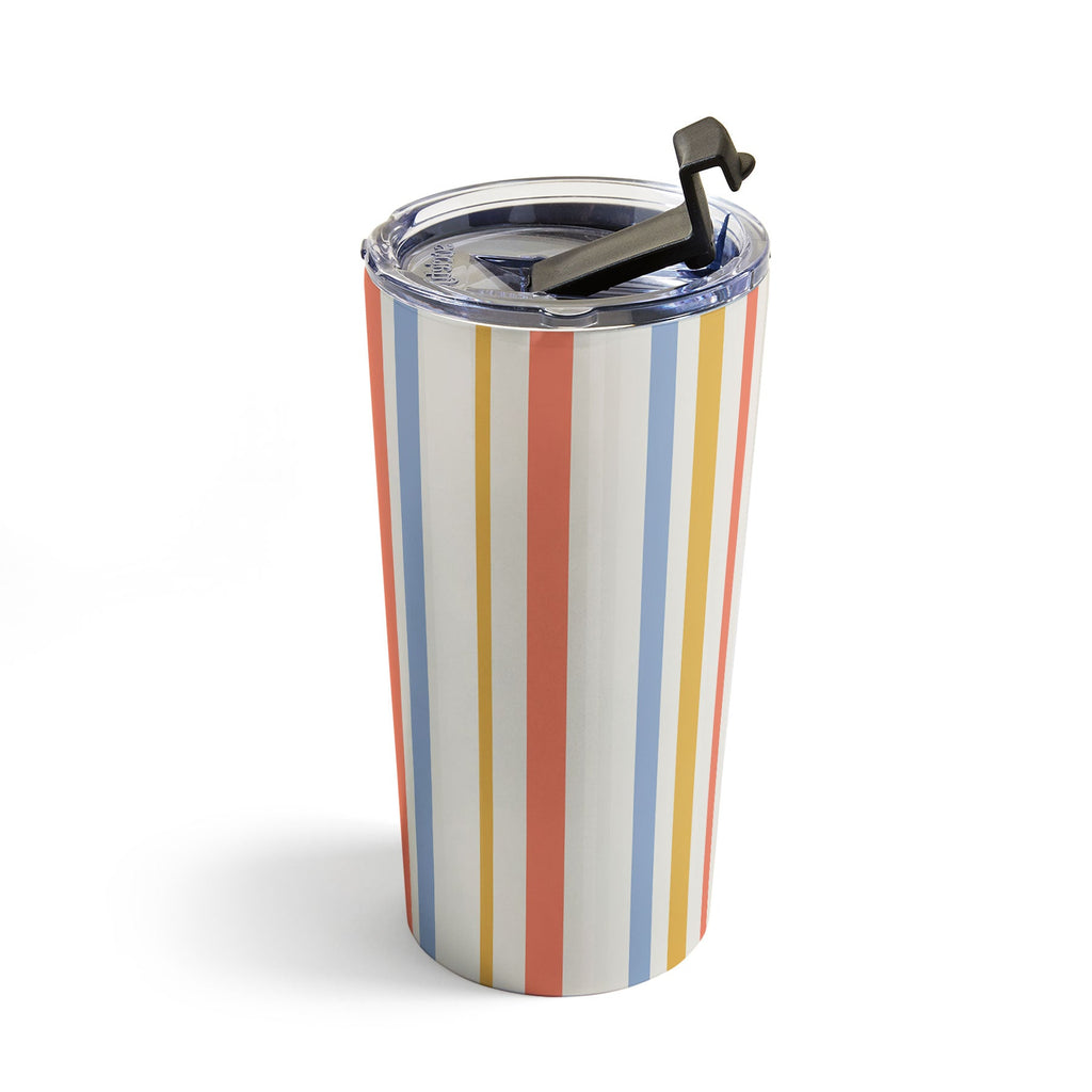 Colour Poems Classic Retro Stripes III Travel Mug