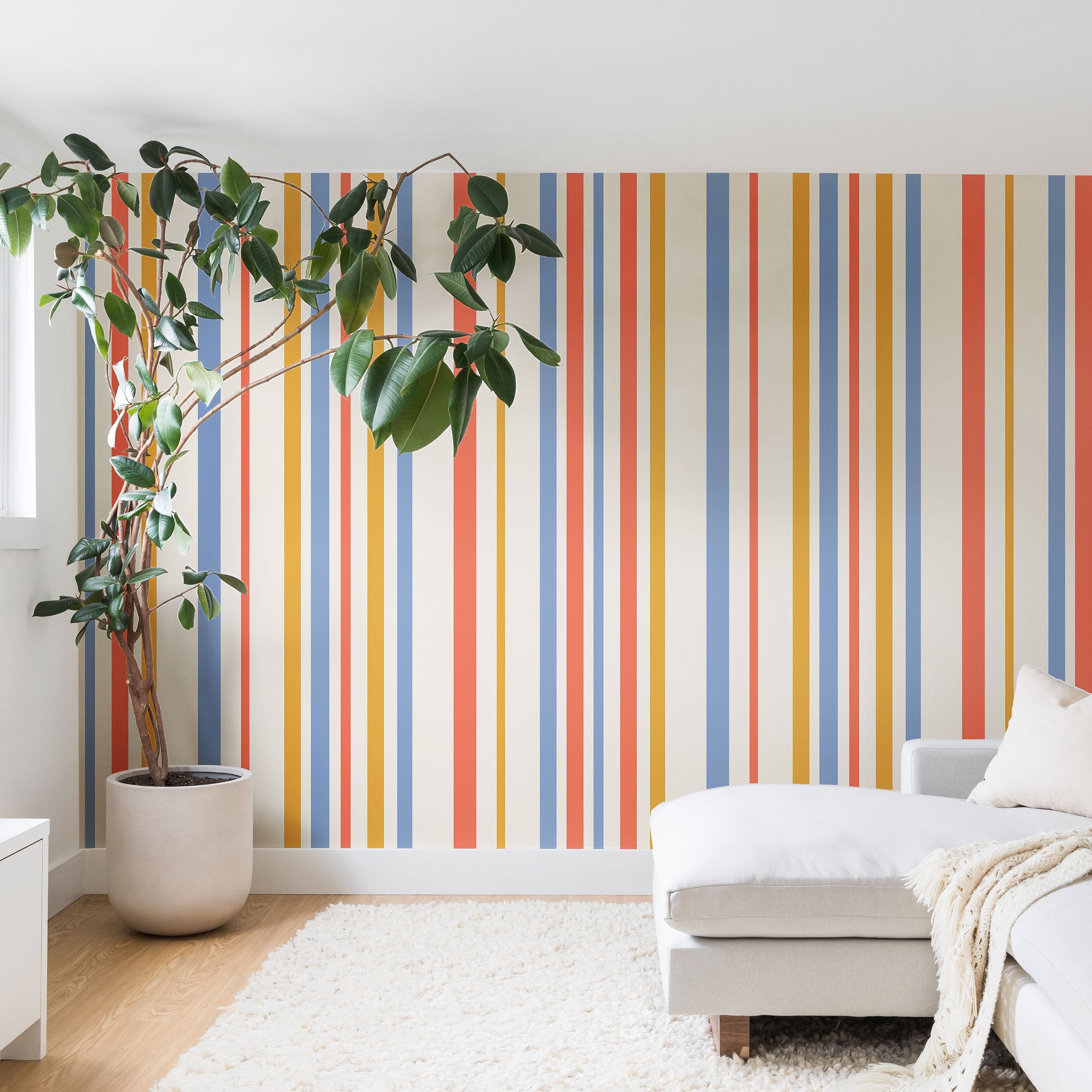 Colour Poems Classic Retro Stripes III Wall Mural