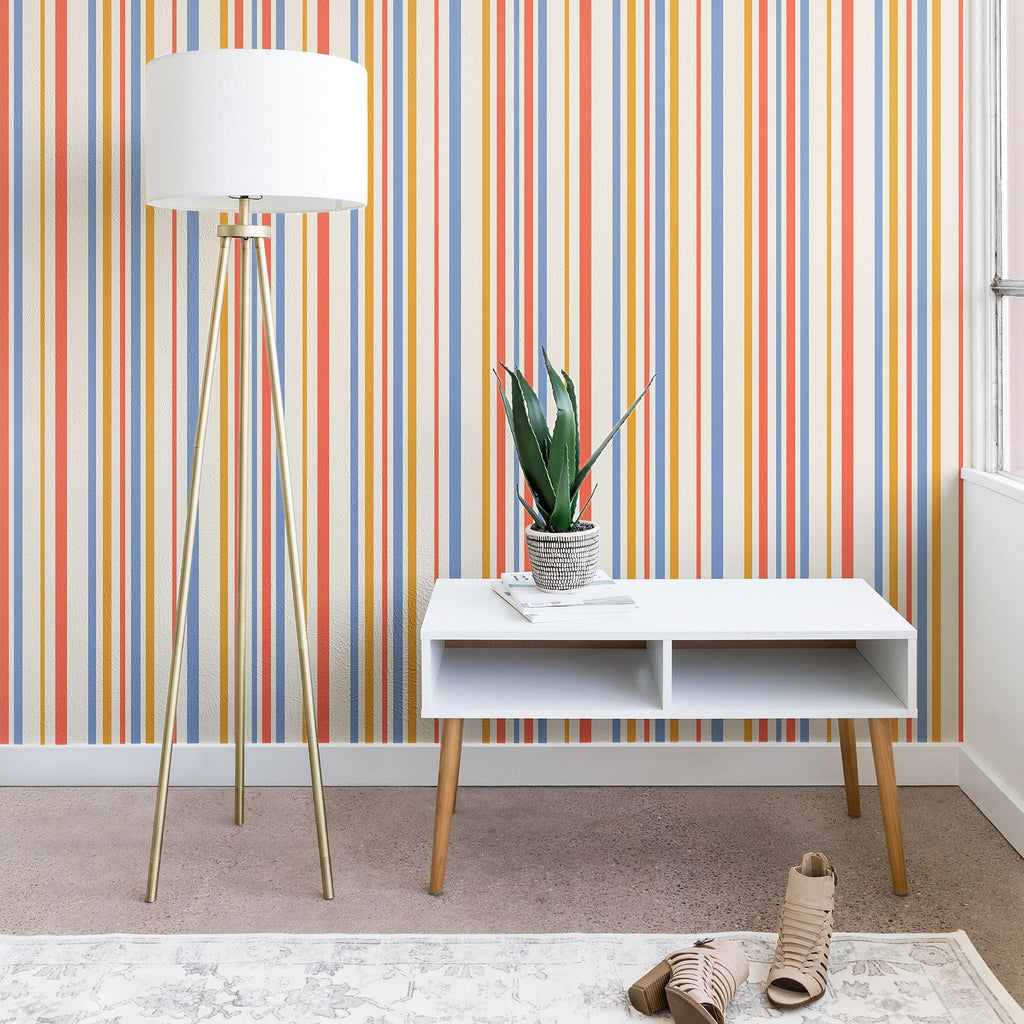 Colour Poems Classic Retro Stripes III Wallpaper