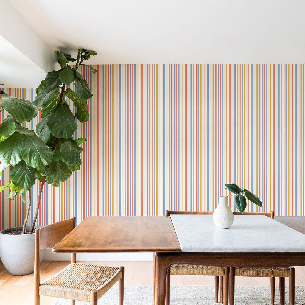 Colour Poems Classic Retro Stripes III Wallpaper
