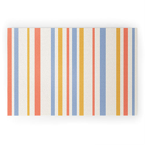 Colour Poems Classic Retro Stripes III Welcome Mat