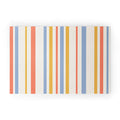Colour Poems Classic Retro Stripes III Welcome Mat