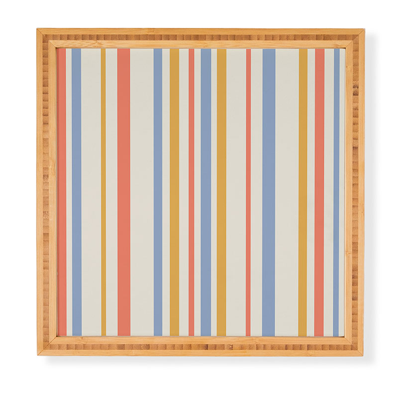 Colour Poems Classic Retro Stripes III Framed Wall Art
