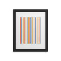 Colour Poems Classic Retro Stripes III Framed Art Print