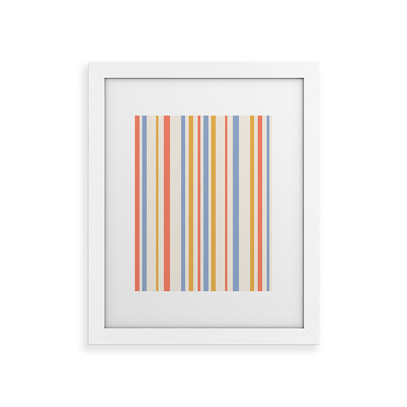 Colour Poems Classic Retro Stripes III Framed Art Print