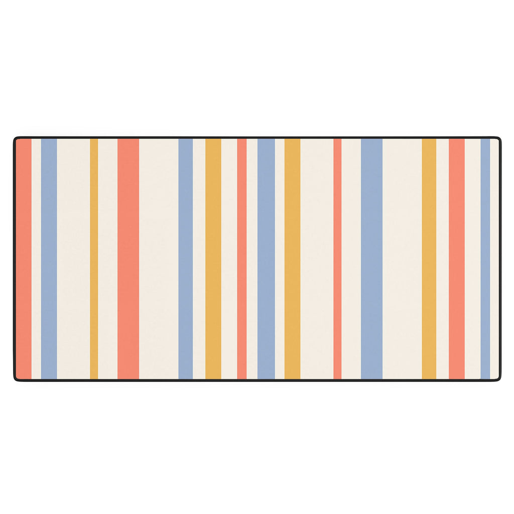 Colour Poems Classic Retro Stripes III Desk Mat