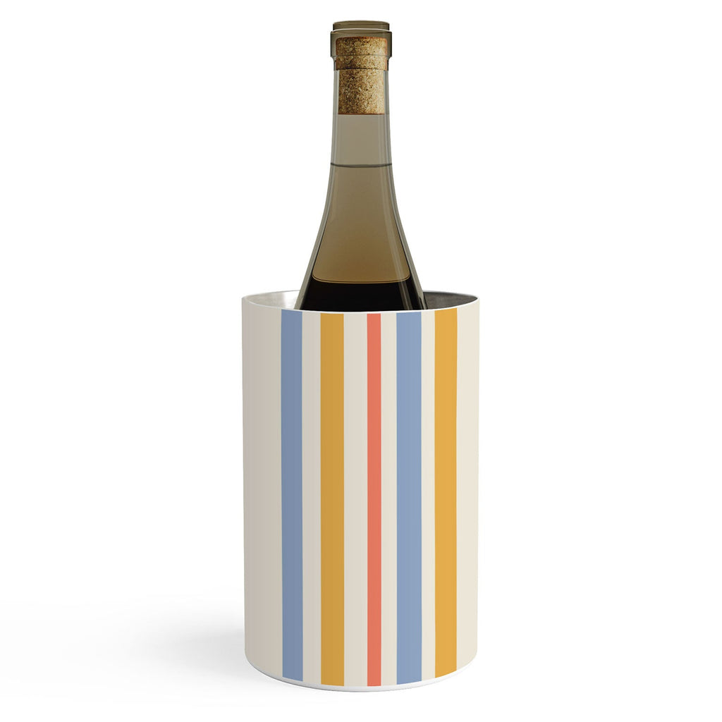 Colour Poems Classic Retro Stripes III Wine Chiller