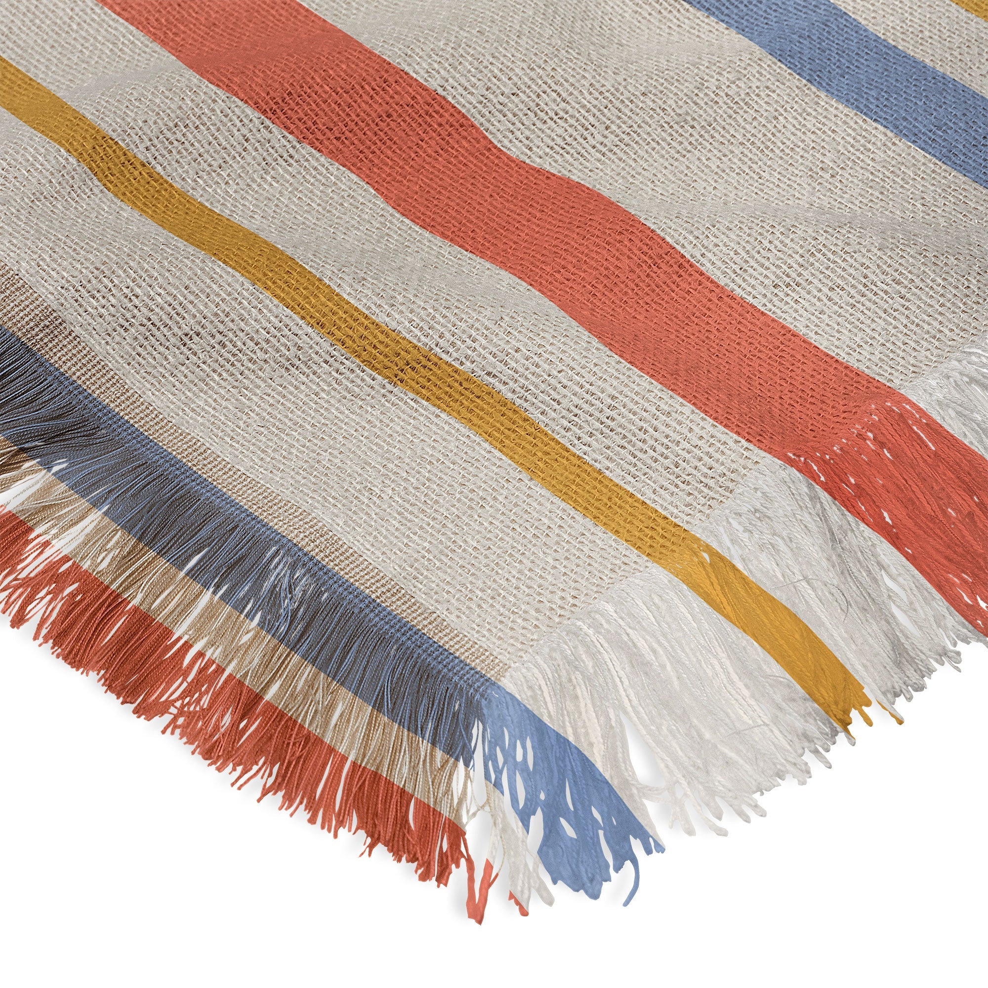 Colour Poems Classic Retro Stripes III Throw Blanket
