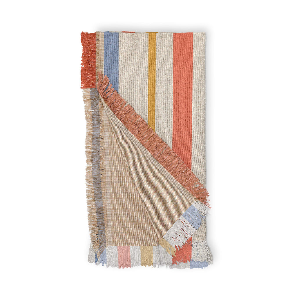 Colour Poems Classic Retro Stripes III Throw Blanket