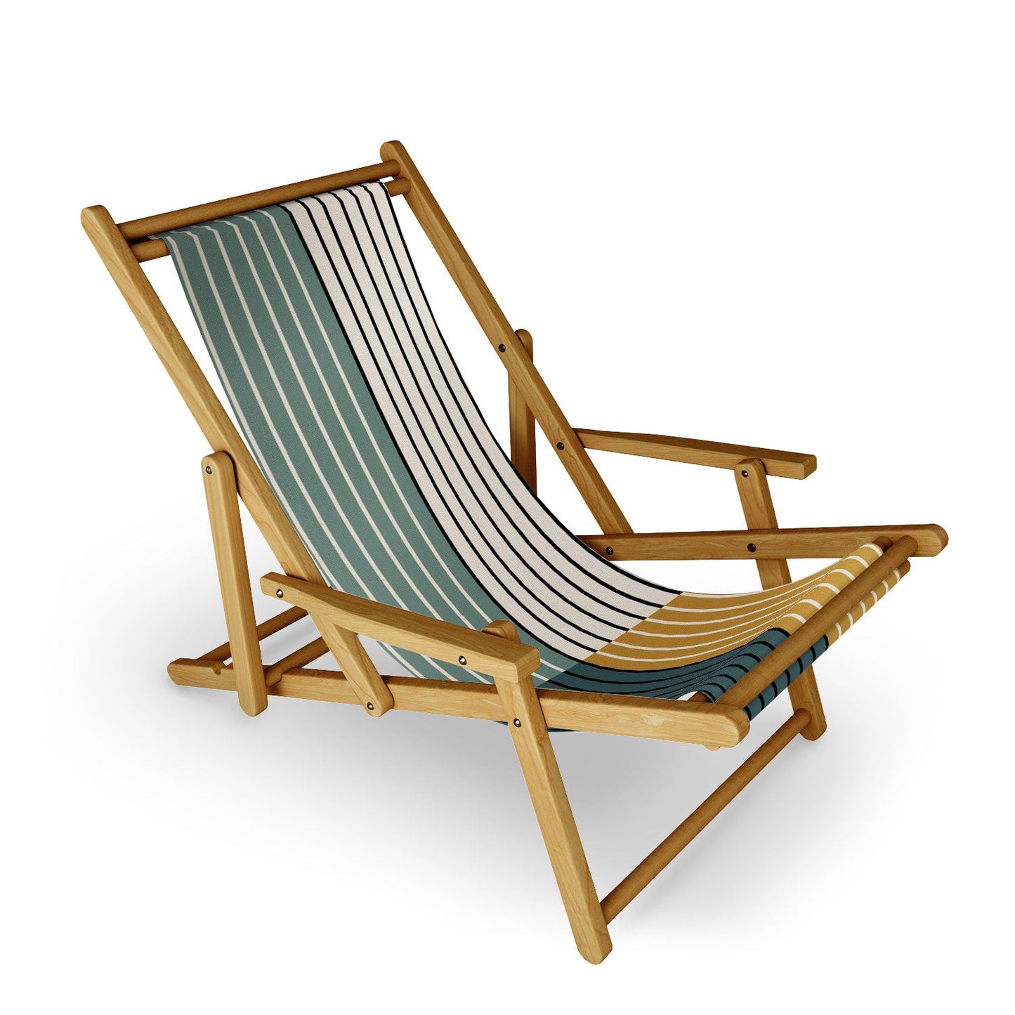 Colour Poems Color Block Line Abstract VIII Sling Chair