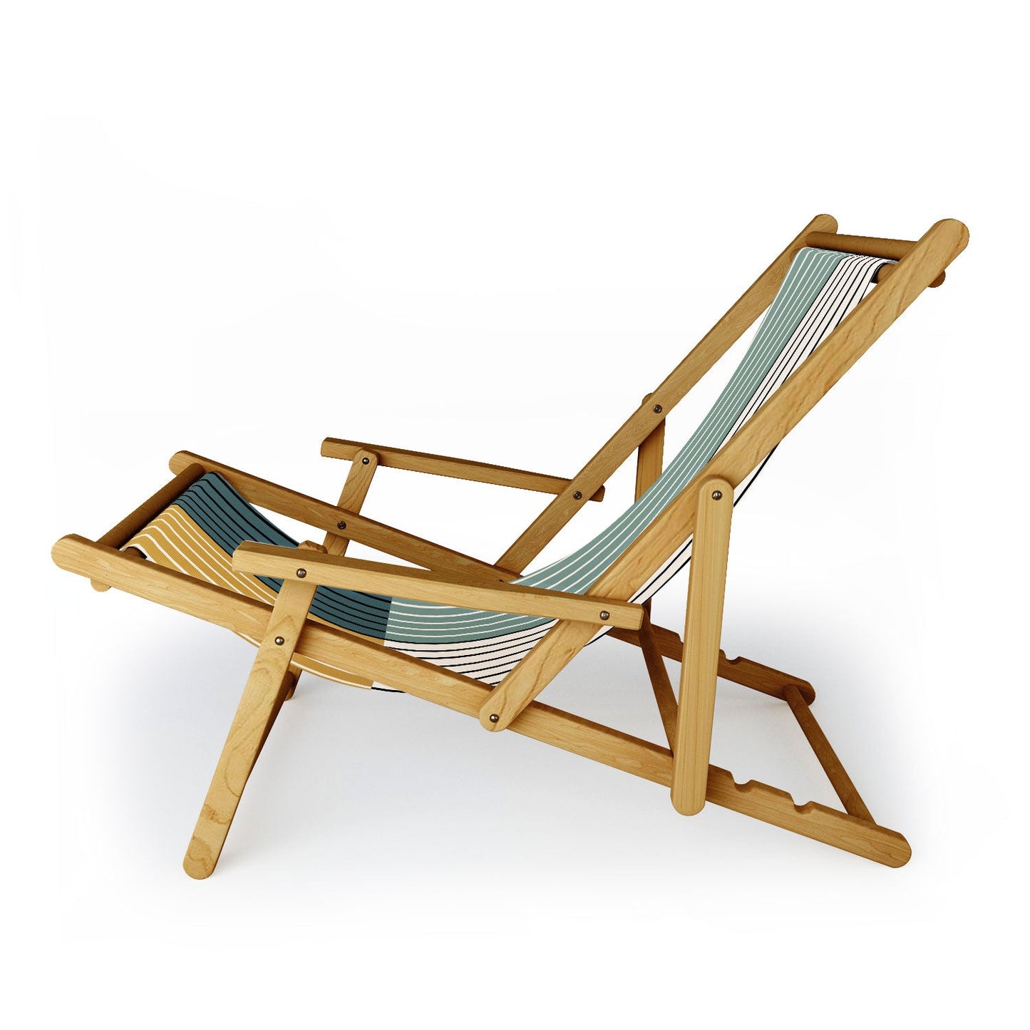 Colour Poems Color Block Line Abstract VIII Sling Chair