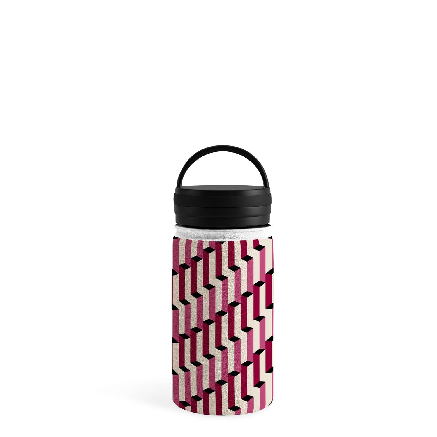 Colour Poems Columns Pattern I Water Bottle