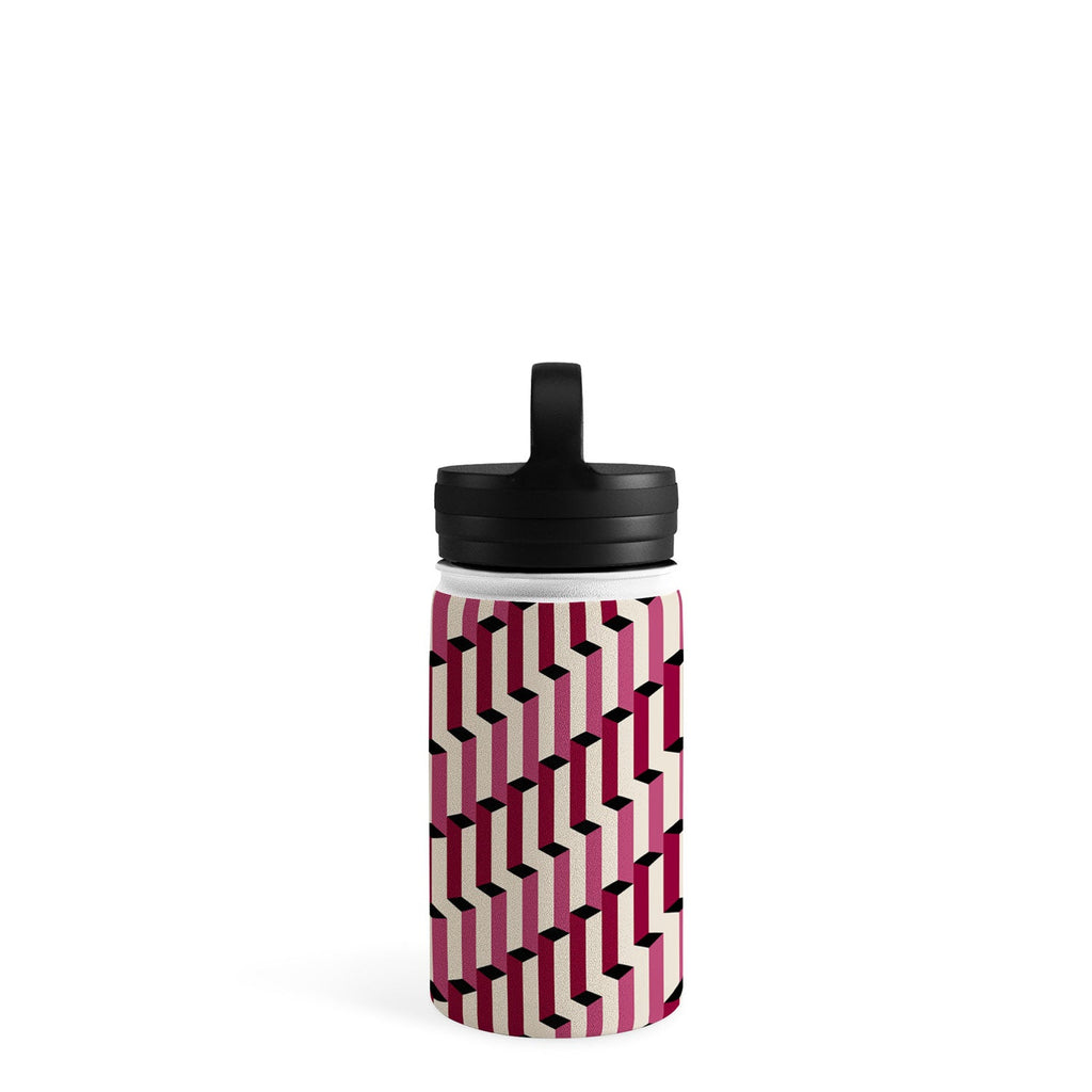 Colour Poems Columns Pattern I Water Bottle