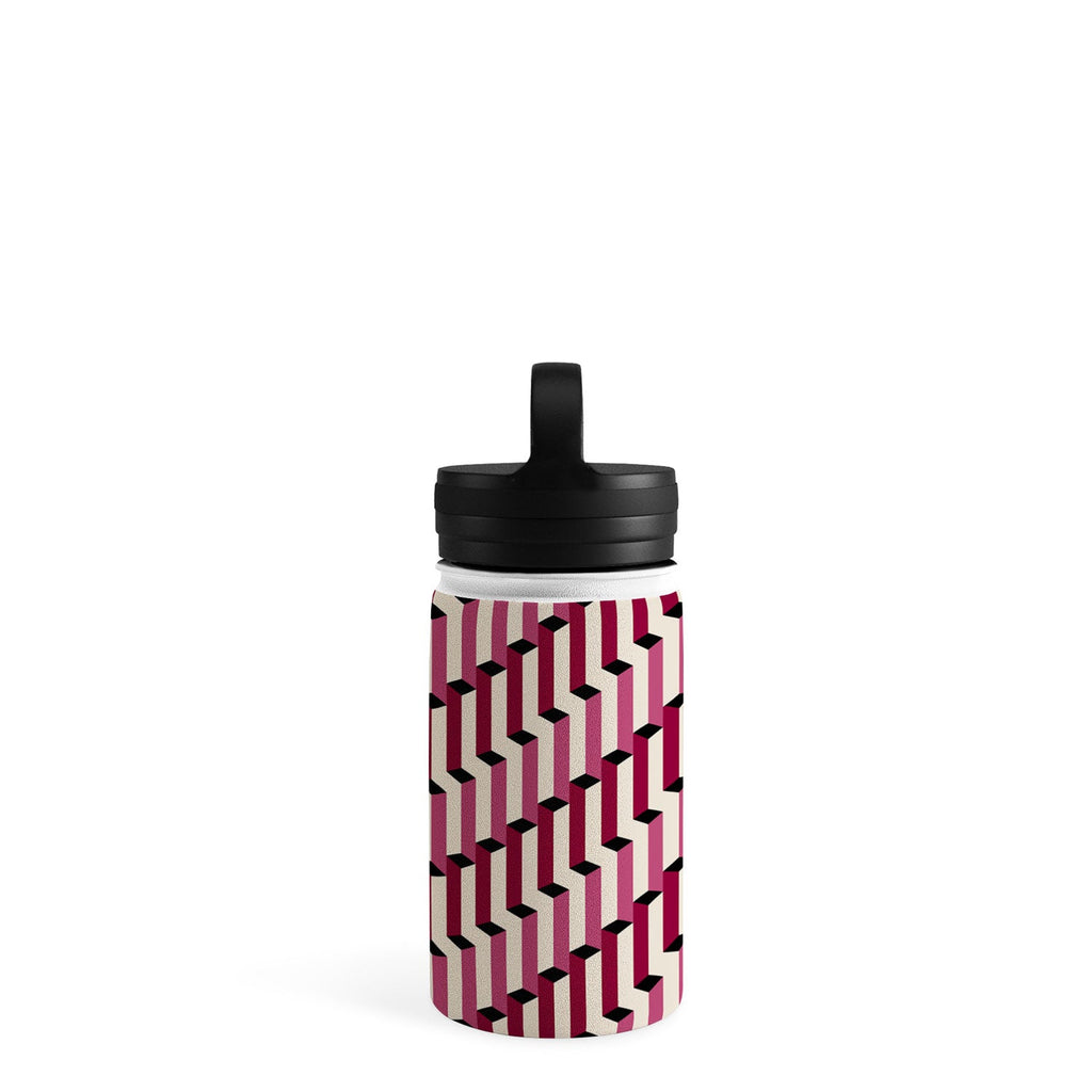 Colour Poems Columns Pattern I Water Bottle