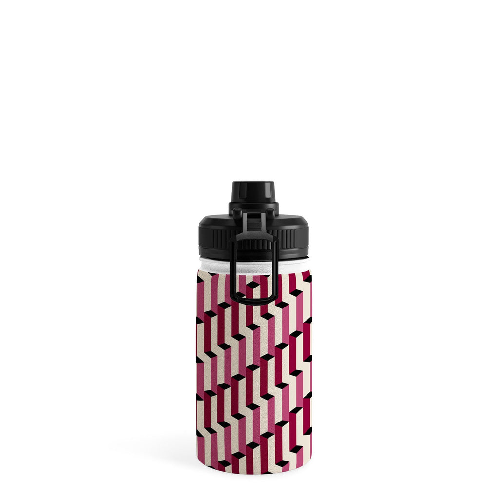 Colour Poems Columns Pattern I Water Bottle