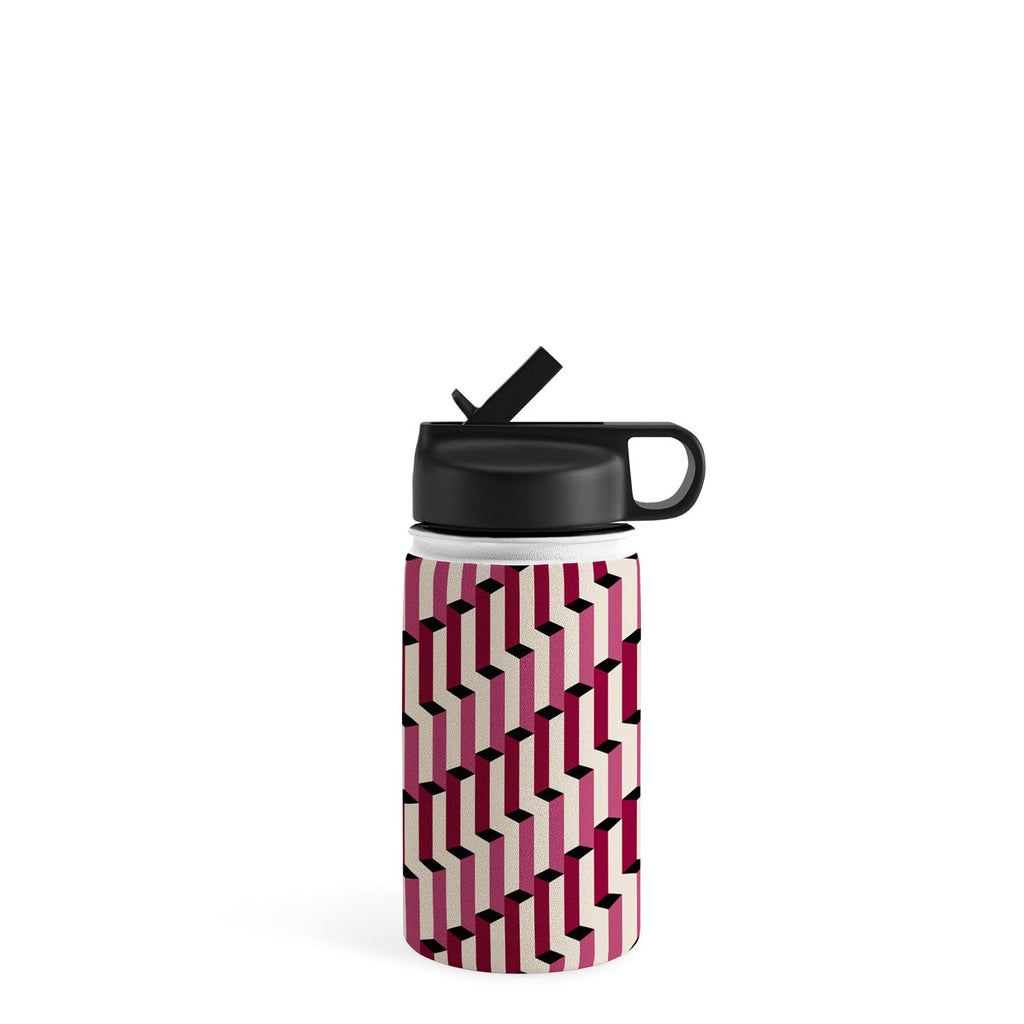 Colour Poems Columns Pattern I Water Bottle