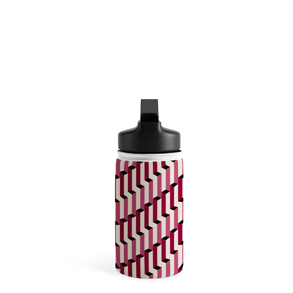 Colour Poems Columns Pattern I Water Bottle