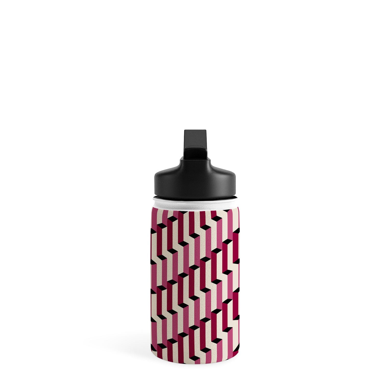 Colour Poems Columns Pattern I Water Bottle