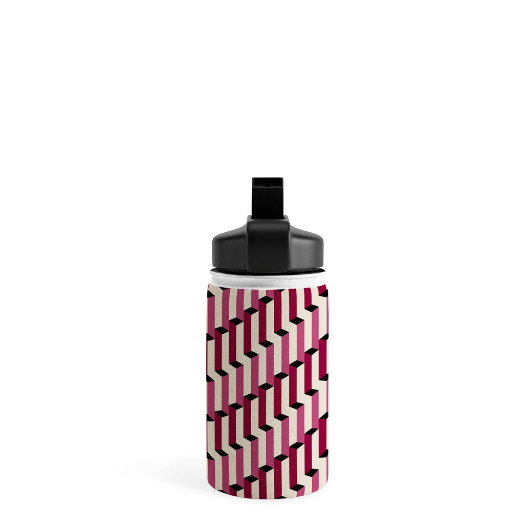 Colour Poems Columns Pattern I Water Bottle