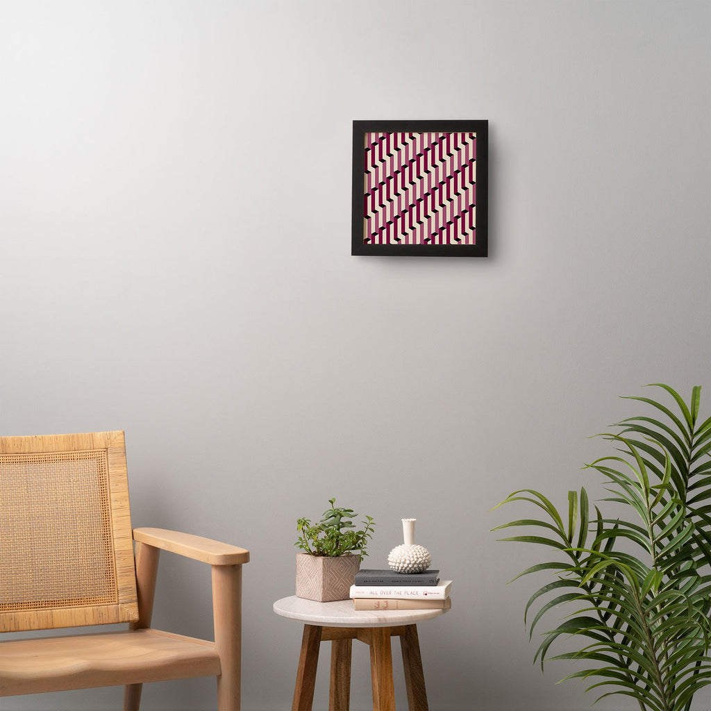 Colour Poems Columns Pattern I Framed Wall Art