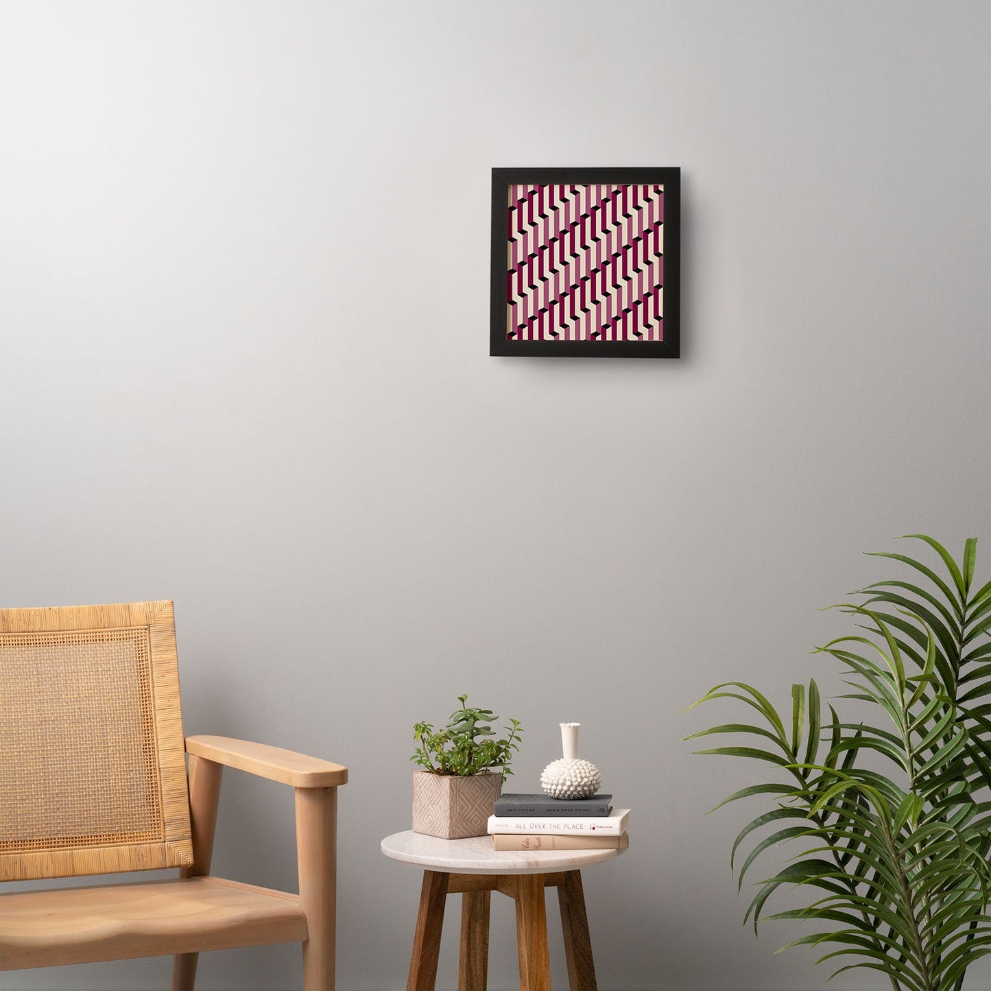 Colour Poems Columns Pattern I Framed Wall Art