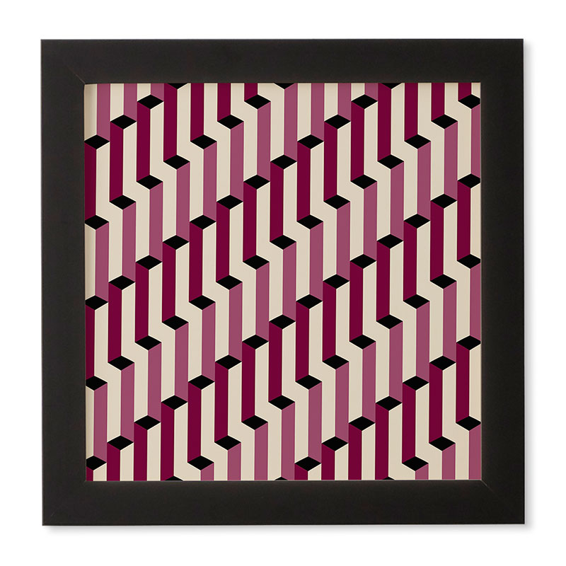 Colour Poems Columns Pattern I Framed Wall Art