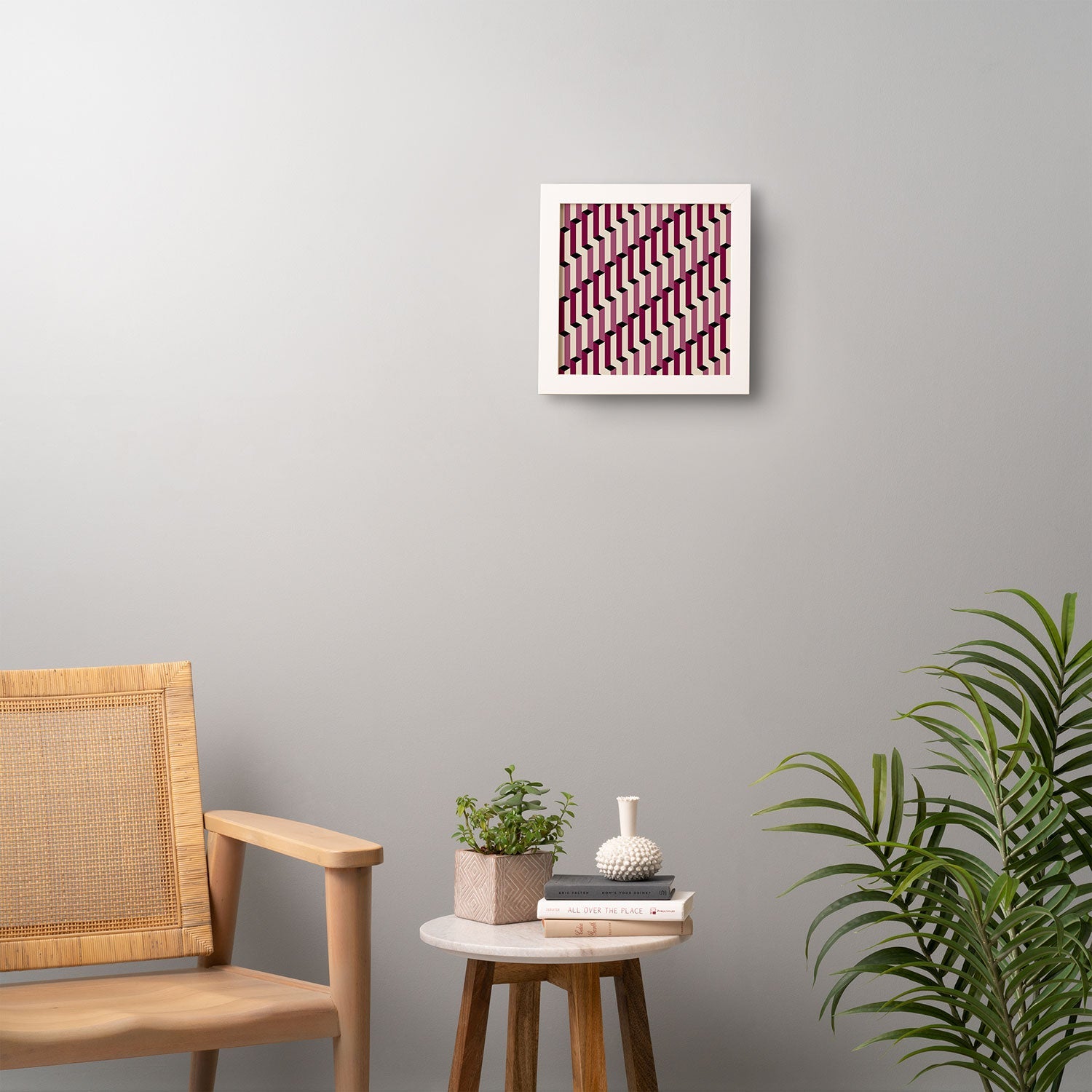 Colour Poems Columns Pattern I Framed Wall Art