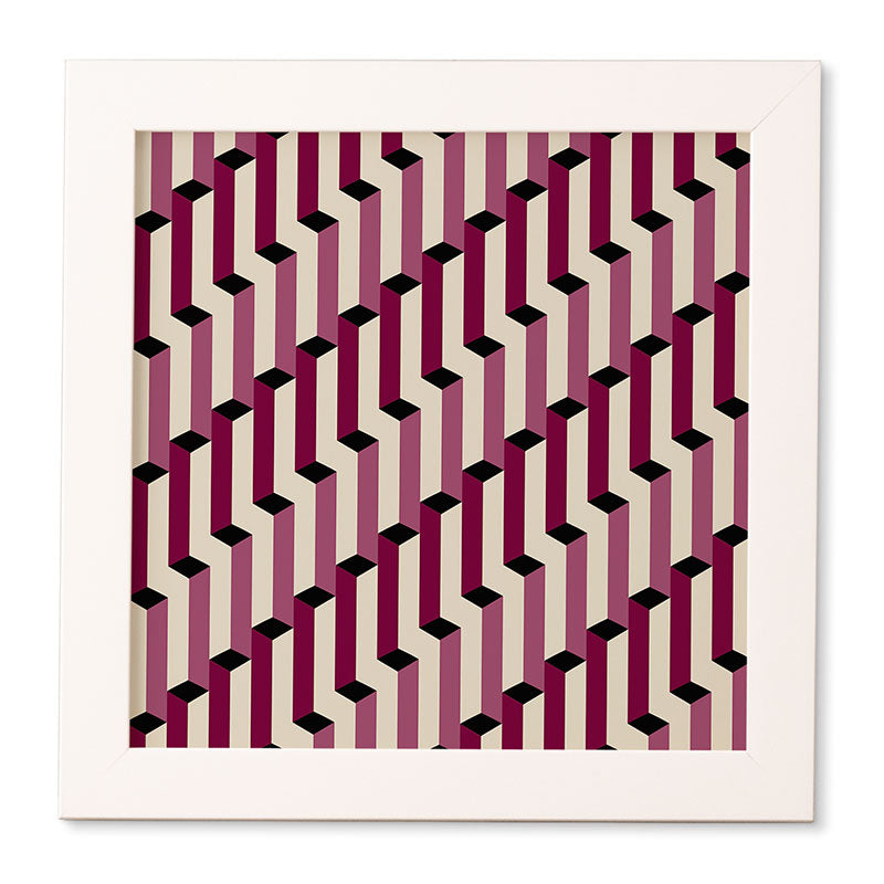 Colour Poems Columns Pattern I Framed Wall Art