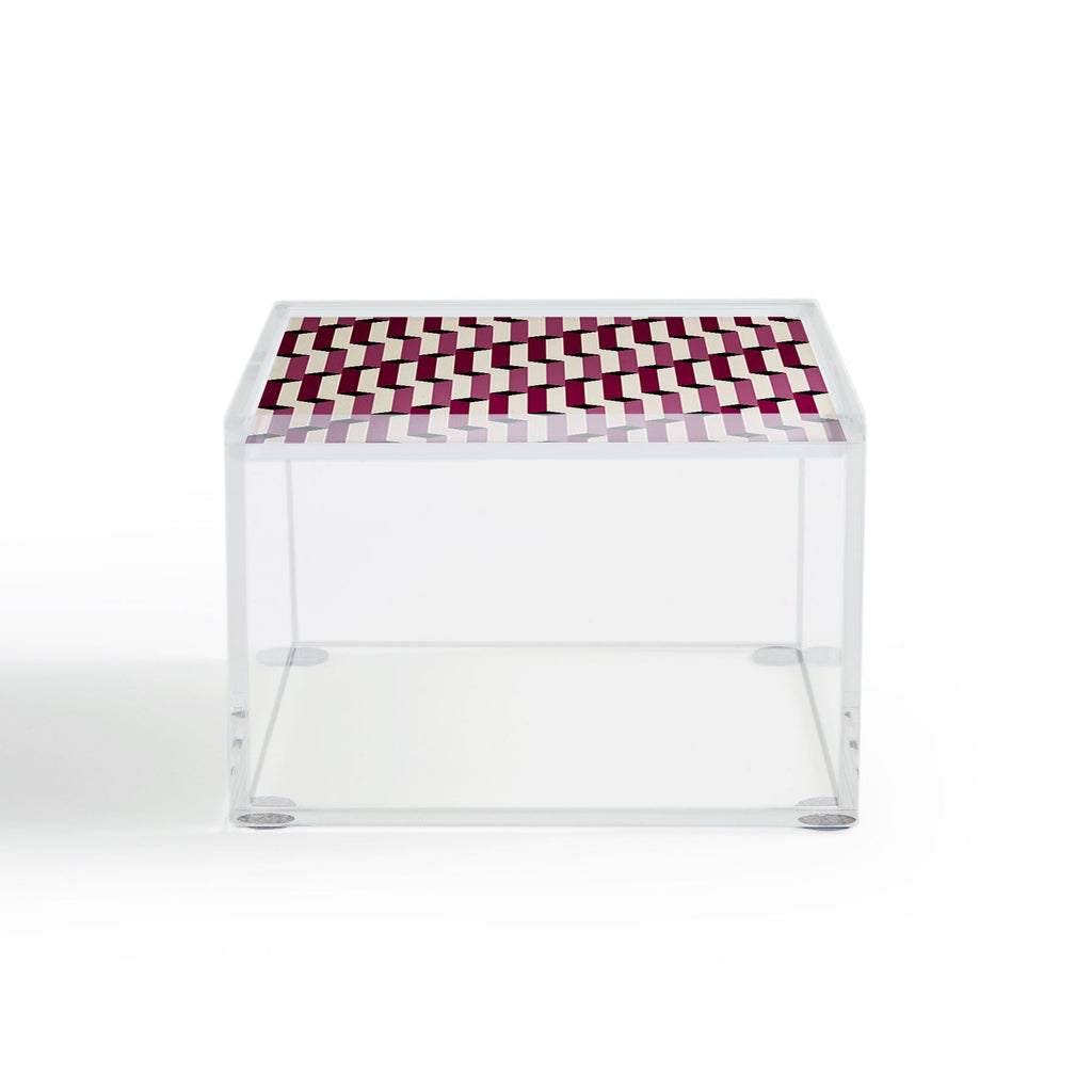 Colour Poems Columns Pattern I Acrylic Box
