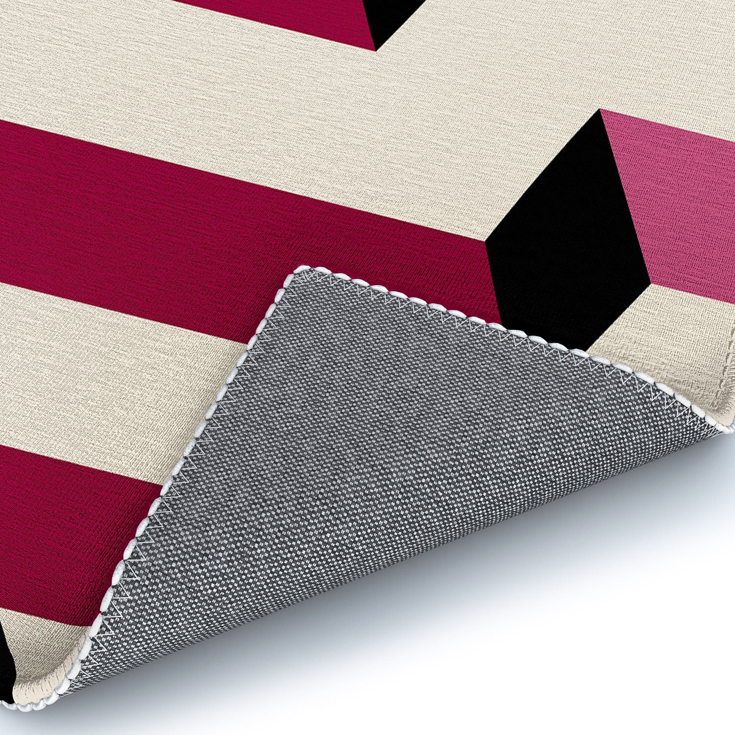 Colour Poems Columns Pattern I Area Rug