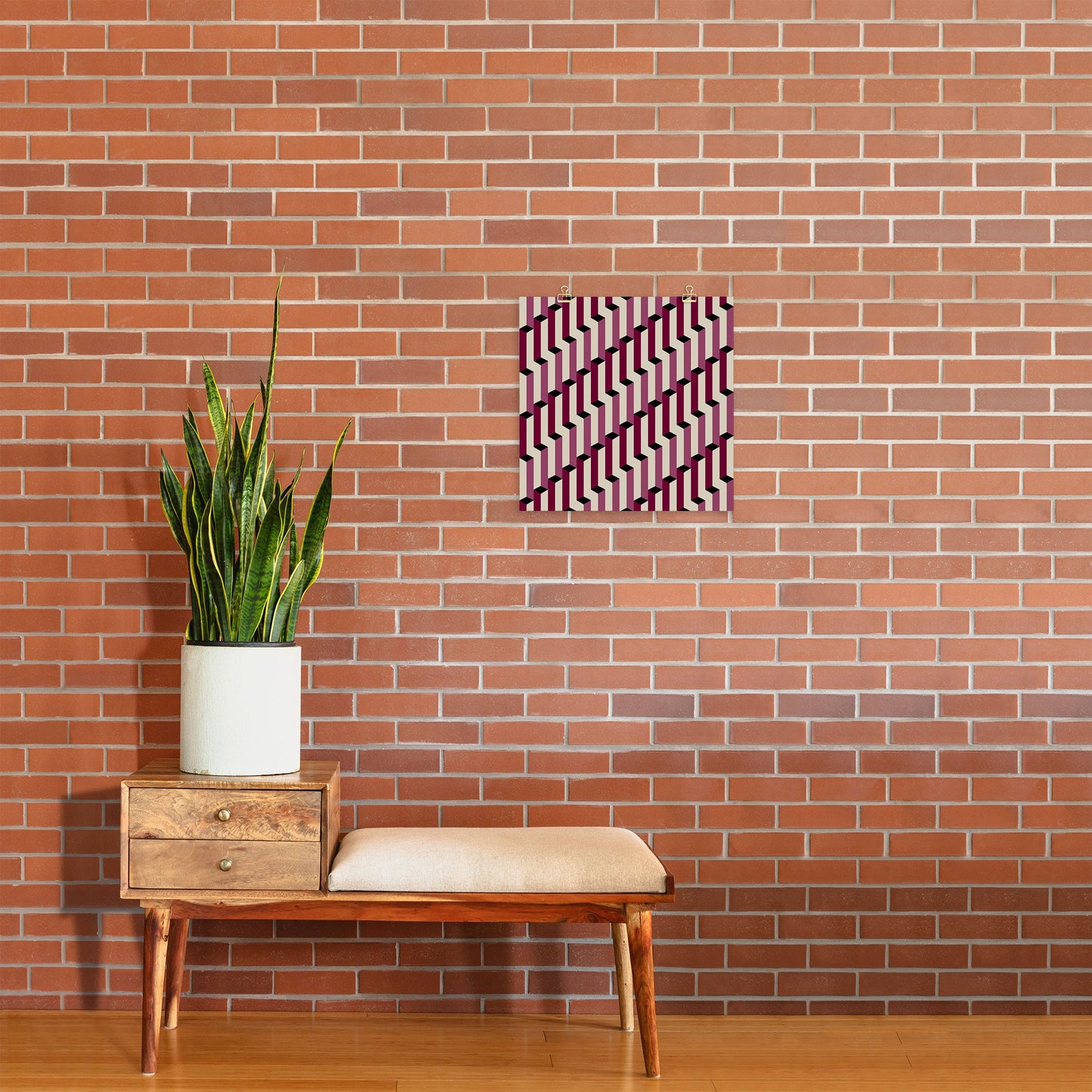 Colour Poems Columns Pattern I Art Print
