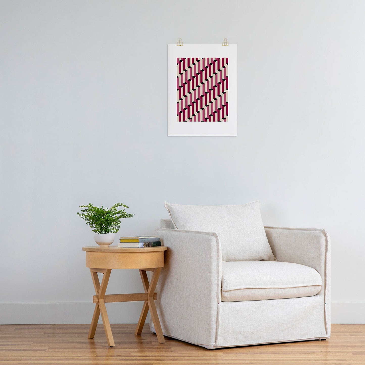 Colour Poems Columns Pattern I Art Print