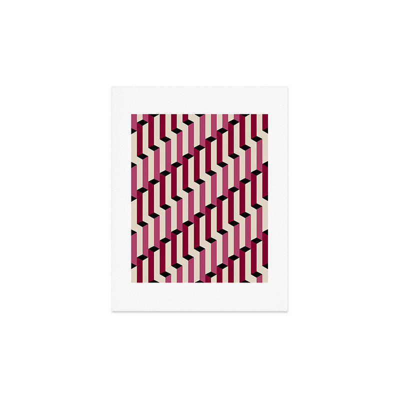 Colour Poems Columns Pattern I Art Print