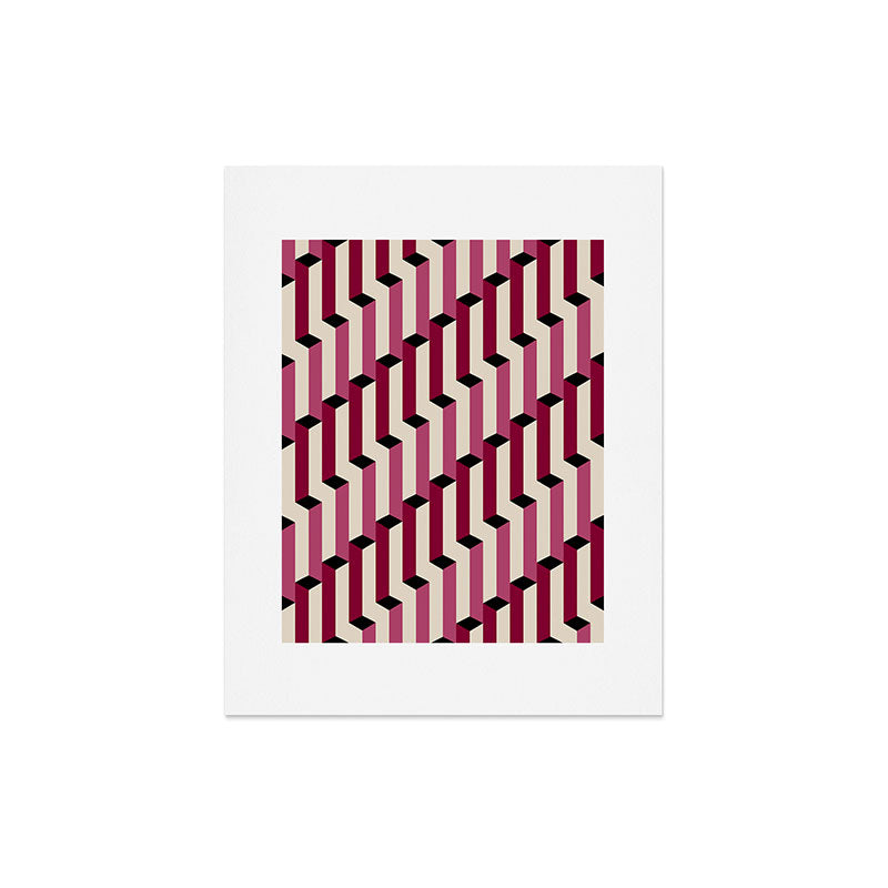 Colour Poems Columns Pattern I Art Print