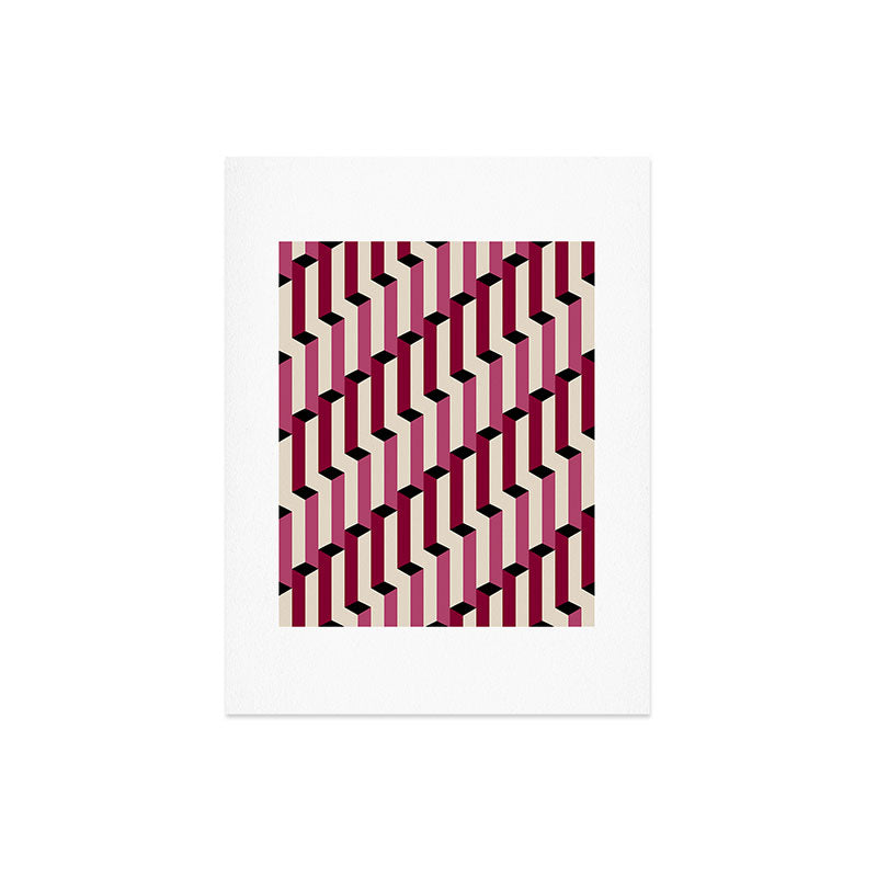 Colour Poems Columns Pattern I Art Print
