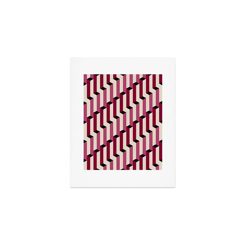 Colour Poems Columns Pattern I Art Print