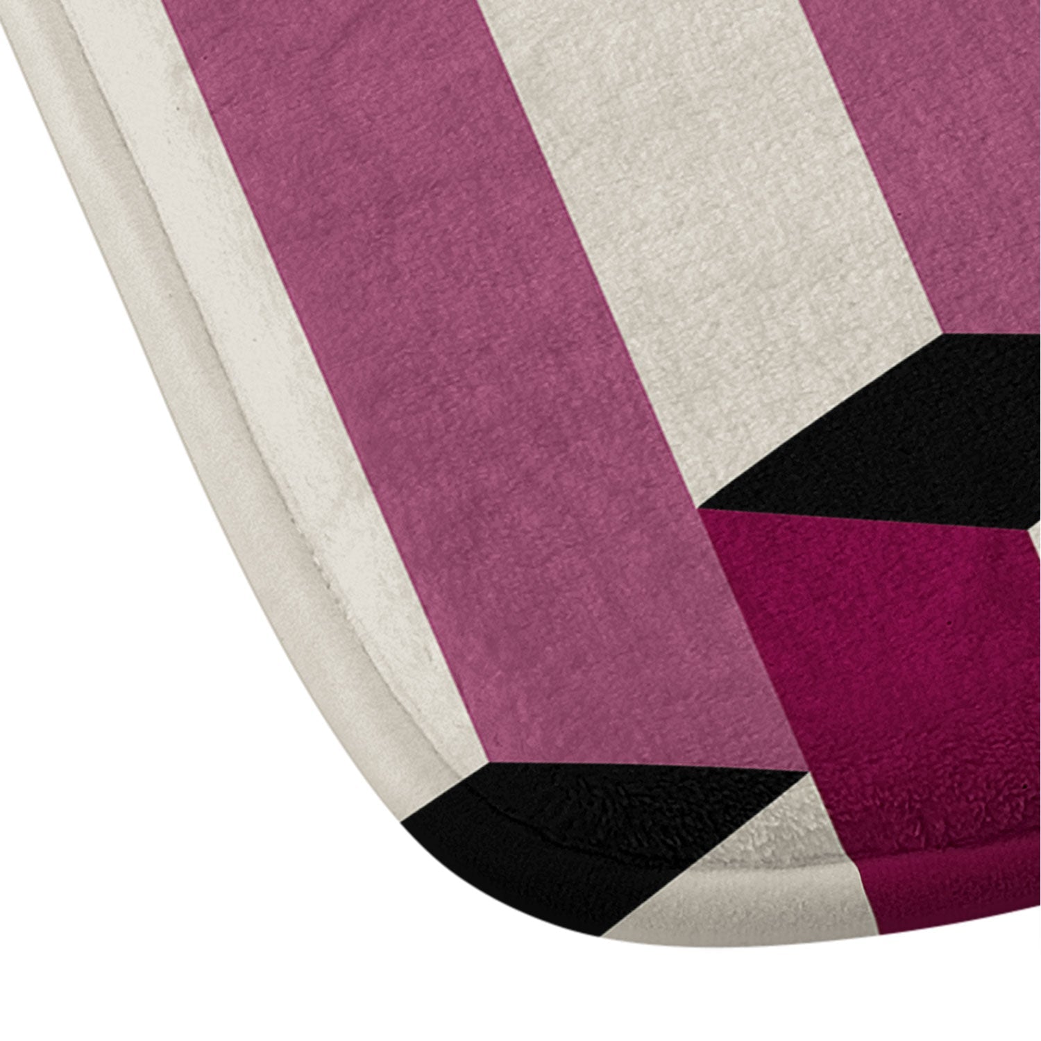 Colour Poems Columns Pattern I Memory Foam Bath Mat
