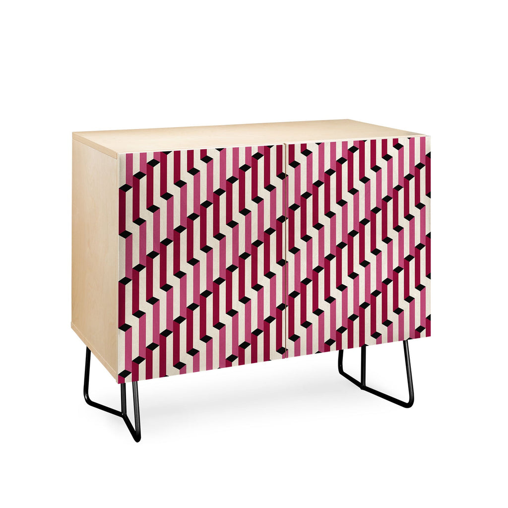 Colour Poems Columns Pattern I Credenza