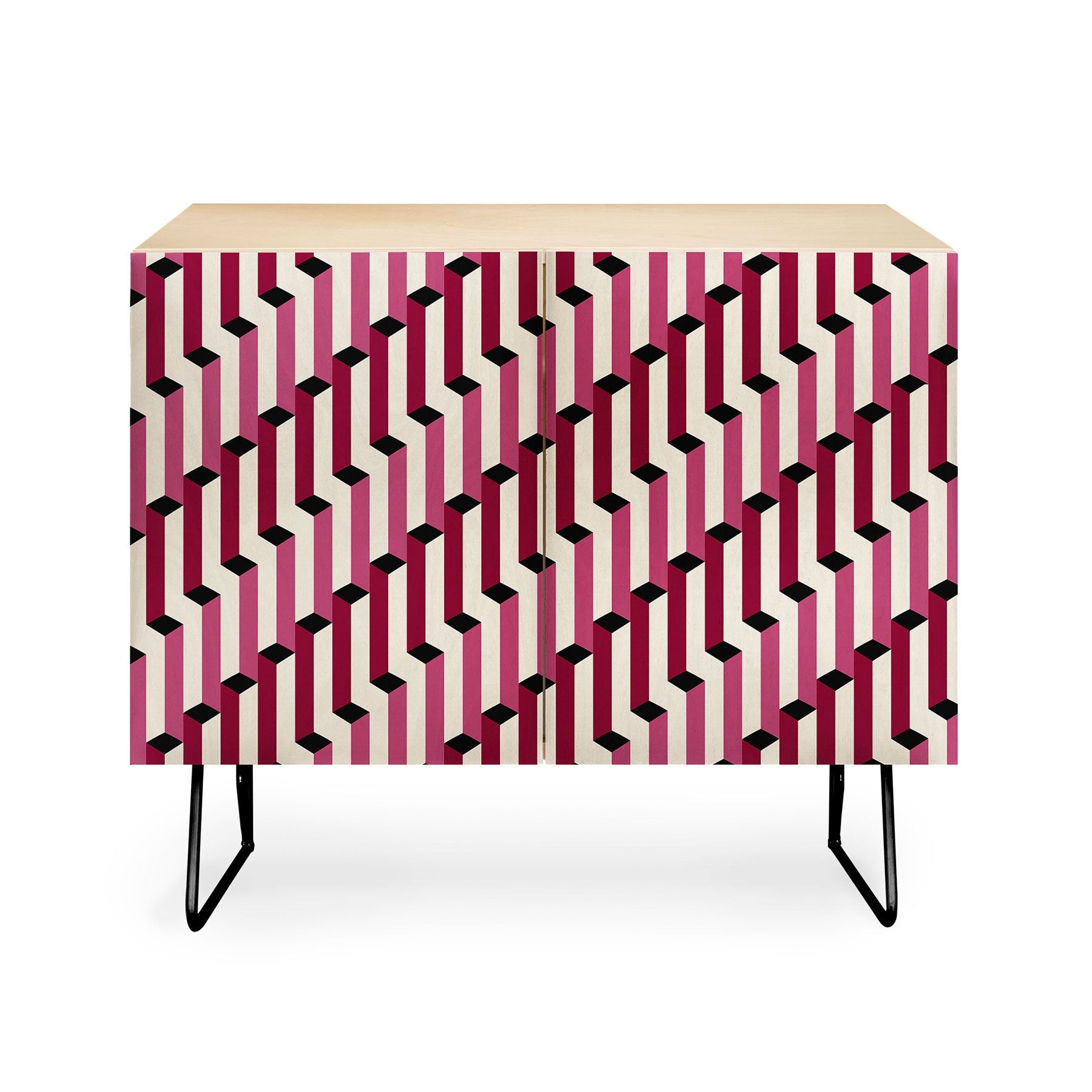 Colour Poems Columns Pattern I Credenza